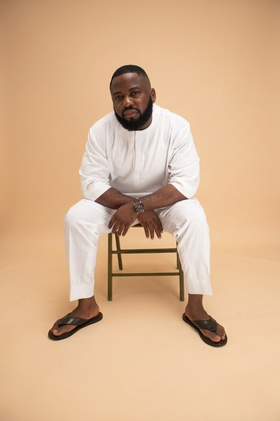 Linen Kaftan White